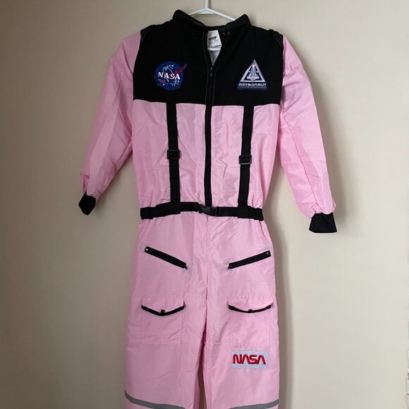 Pink NASA Astronaut Jumpsuit Costume - Picture 1 of 13